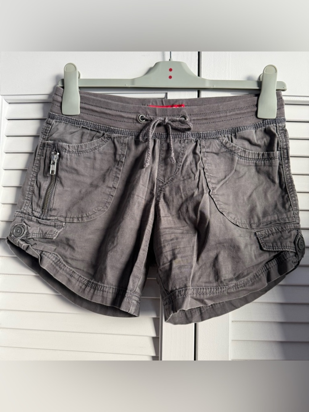 Union Bay Drawstring Cargo Shorts - Gray